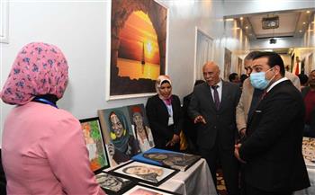نائب محافظ قنا يشهد افتتاح المعرض الاول لرعاية الموهوبين