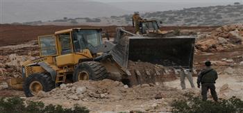 جرافات الاحتلال الإسرائيلي تهدم مساكن شمال غرب رام الله
