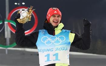 جايجر يتوج بذهبية التزلج النوردي المزدوج في أولمبياد بكين