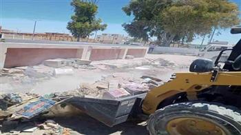 رفع 8 أطنان من القمامة بـ «الحسنة» في وسط سيناء 