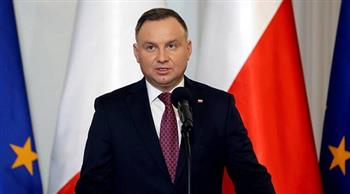 رئيس بولندا: العالم يقف بجانب أوكرانيا بعد الهجوم الروسي
