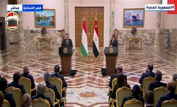 الرئيس السيسي: بحثت مع رئيس طاجيكستان تعزيز التعاون في 7 مجالات
