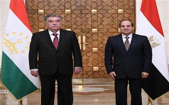 الرئيس السيسي يؤكد اهتمام مصر بتطوير العلاقات الثنائية وتبادل الخبرات مع طاجيكستان
