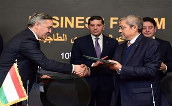 توقيع 11 مذكرة تفاهم بين الشركات المصرية والطاجيكية