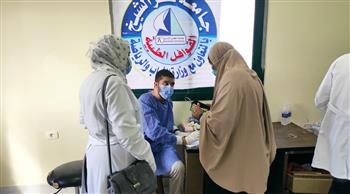 جامعة كفر الشيخ تنظم قوافل طبية لعلاج المرضي الغير قادرين فى مختلف التخصصات
