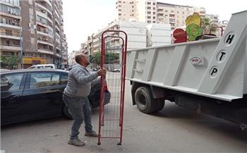 ضبط مخالفات وإشغالات وتوقيع غرامات خلال حملات بأحياء الاسكندرية