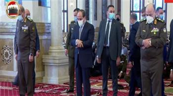 الرئيس السيسي يؤدي صلاة الجمعة في مسجد المشير طنطاوي