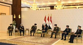الرئيس السيسي يجتمع بقادة القوات المسلحة