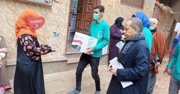"حياة كريمة": توزيع 16 ألف كرتونة مواد غذائية بمركز سمنود محافظة الغربية