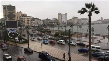عاصفة من الأمطار تضرب محافظة دمياط