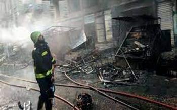 السيطرة على حريق محل إكسسوارت في طنطا دون إصابات