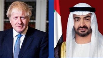 ولي عهد أبوظبي يبحث مع رئيس الوزراء البريطاني العلاقات الثنائية والقضايا الدولية