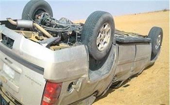 مصرع وإصابة 6 شباب في حادث سيارة بصحراوي البحيرة