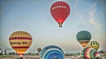 شركات البالون الطائر بالأقصر: تحليق 40 رحلة تحمل نحو 600 راكب من مختلف الجنسيات