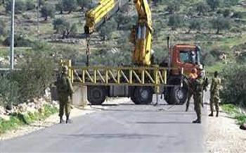 الاحتلال الإسرائيلي يجرف طرقا فرعية في محيط سبسطية بنابلس