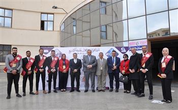 رئيس جامعة كفر الشيخ يفتتح المؤتمر العلمي الطلابي الأول لرعاية المبتكرين