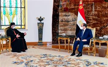 بسام راضي: الرئيس السيسي يستقبل الكاردينال ماربطرس الراعي بطريرك أنطاكيا
