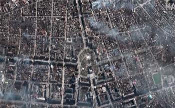الأقمار الصناعية ترصد حجم الدمار بالمدن الأوكرانية (فيديو)
