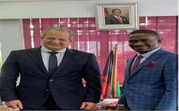 السفير المصري في مالاوي يبحث مع وزير النقل سبل التعاون المشترك