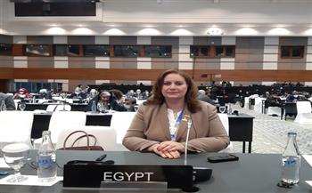 عايدة نصيف تستعرض تجربة مصر في قضية المهاجرين أمام اللجنة الدائمة للديمقراطية