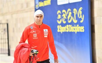 محمد حسام يحتل المركز الثاني في «السباحة» بكأس العالم للخماسي