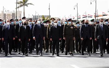 الرئيس السيسي يتقدم الجنازة العسكرية للفريق عبدربه عبد النبي والفريق فخري عبدالمنعم