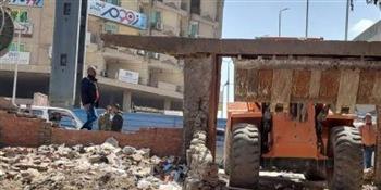 محافظة الجيزة تزيل مخالفات بناء بأبو النمرس وأقدم تعدي على خط التنظيم بشارع الهرم منذ عام 1937