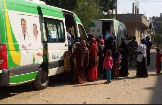 الصحة تُسير 3 قوافل مجانية لـ 3 محافظات في 9 تخصصات