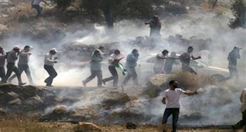 إصابة صحفي بالرصاص المعدني بمواجهات مع الاحتلال الاسرائيلي