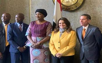 سها جنيدي تستقبل نائبة خارجية سيراليون خلال زيارتها لمصر لبحث التعاون