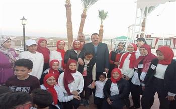 بمشاركة 80 طفل.. سفاجا تحتفل بيوم اليتيم في إحدى القرى السياحية