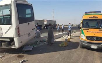 إصابة 15 شخصا في حادث تصادم مروع بطريق شبرا بنها الحر