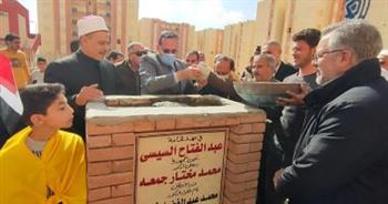 محافظ شمال سيناء يضع حجر أساس مسجد بحي السبيل بتكلفة 6 ملايين جنيه