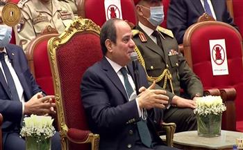 الرئيس السيسي في يوم الشهيد: "لازم نحافظ على الثمن اللي قدمه زينة شباب مصر "