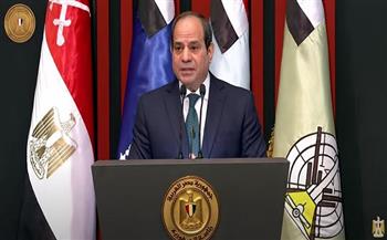 الرئيس السيسي في ختام كلمته بـ يوم الشهيد: دائما وأبدًا تحيا مصر