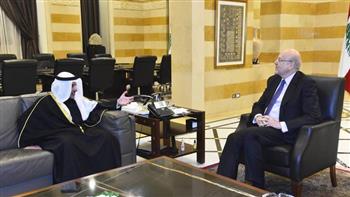 رئيس الحكومة اللبنانية يستعرض مع وزير خارجية الكويت تعزيز العلاقات مع دول الخليج