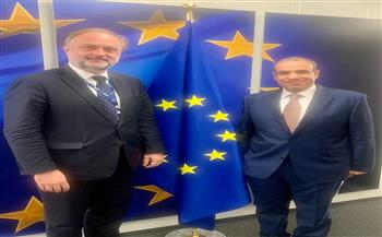 سفير مصر ببروكسل يبحث التعاون في مجالي الزراعة والتشغيل مع مسئولي المفوضية الأوروبية