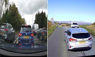 الشرطة البريطانية تحذر السائقين بمشاهد خطيرة على الطريق (فيديو)