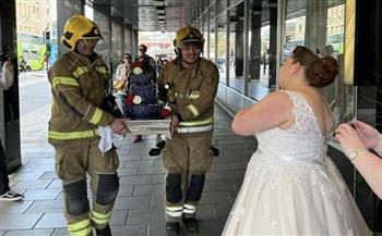 حريق يفسد حفل زفاف.. والحماية المدنية تنقذ التورتة 