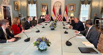 «شكري» يعقد جلسة مباحثات مع نظيره الأمريكي لبحث أوجه التعاون الثنائي