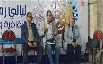 مسيرة سيد حجاب وأمسية شعرية في ليالي رمضان بالحديقة الثقافية