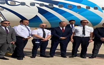 بعد توقف 8 سنوات .. مطار بنغازي يستقبل أول رحلة لـ شركة مصر للطيران 