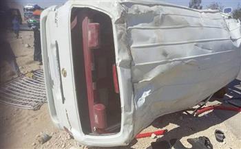 بالأسماء.. إصابة 11 شخصًا في حادث على الطريق الساحلي بكفر الشيخ
