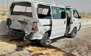 مصرع وإصابة 10 أشخاص في حادث ميكروباص بشمال سيناء 