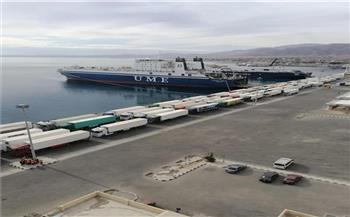 تداول 412 شاحنة و8328 طن بضائع عامة ومتنوعة بموانئ البحر الأحمر