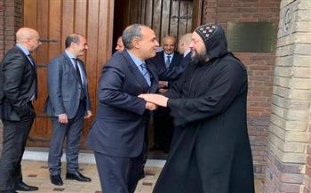 سفير مصر لدى بروكسل يشارك في الاحتفال بعيد القيامة المجيد