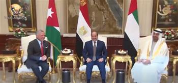 الرئيس السيسي : نقدّر العلاقات الوثيقة والتاريخية بين مصر والأردن والإمارات |فيديو 