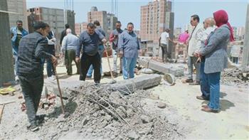 حملات مكبرة لإيقاف البناء المخالف أثناء العطلات بأحياء الإسكندرية
