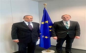 سفير مصر بـ«بروكسل» يبحث مع مسئولي الاتحاد و البرلمان الأوروبي التغير المناخي