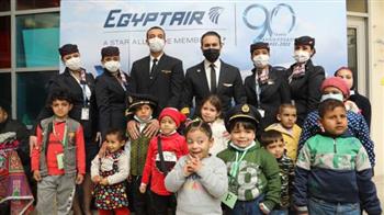 مصر للطيران تحتفل مع أطفال مستشفي 57357 بـشهر رمضان المبارك